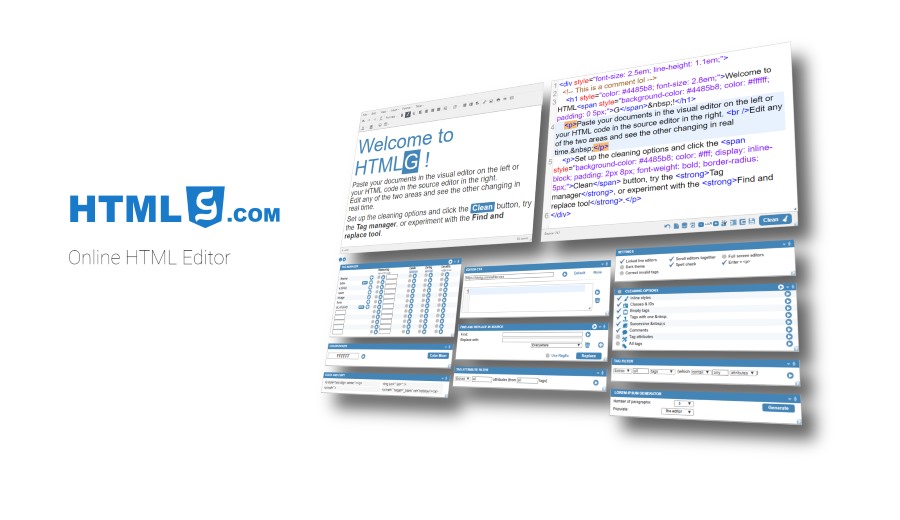 html editor online web content composer